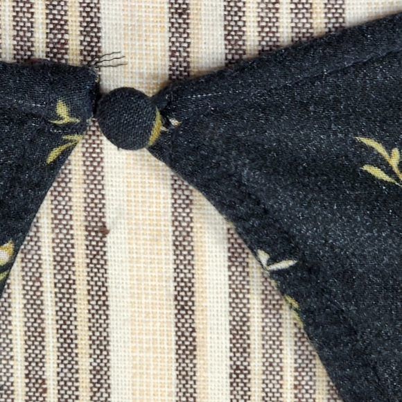 American Eagle Black Floral Print Cap Sleeve Open Back Dress Size Medium - Picture 6 of 10